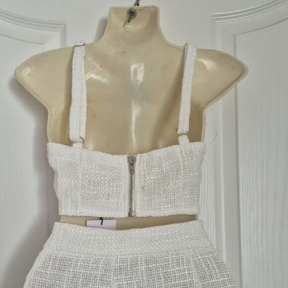 Showpo White Textured Two-Piece Set - Picture 7 of 16